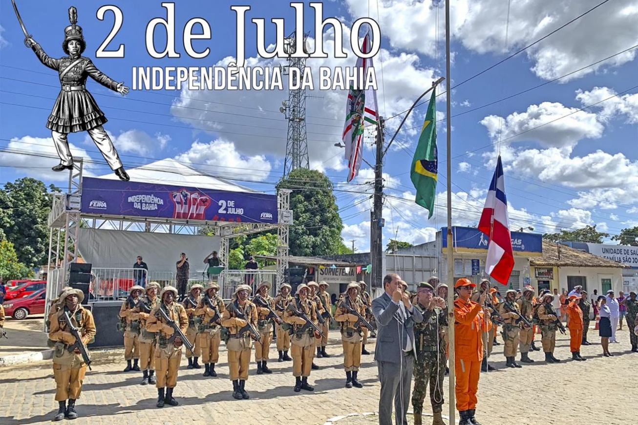 Distrito de Maria Quitéria celebra a Independência da Bahia com desfile cívico-militar nesta quinta-feira
