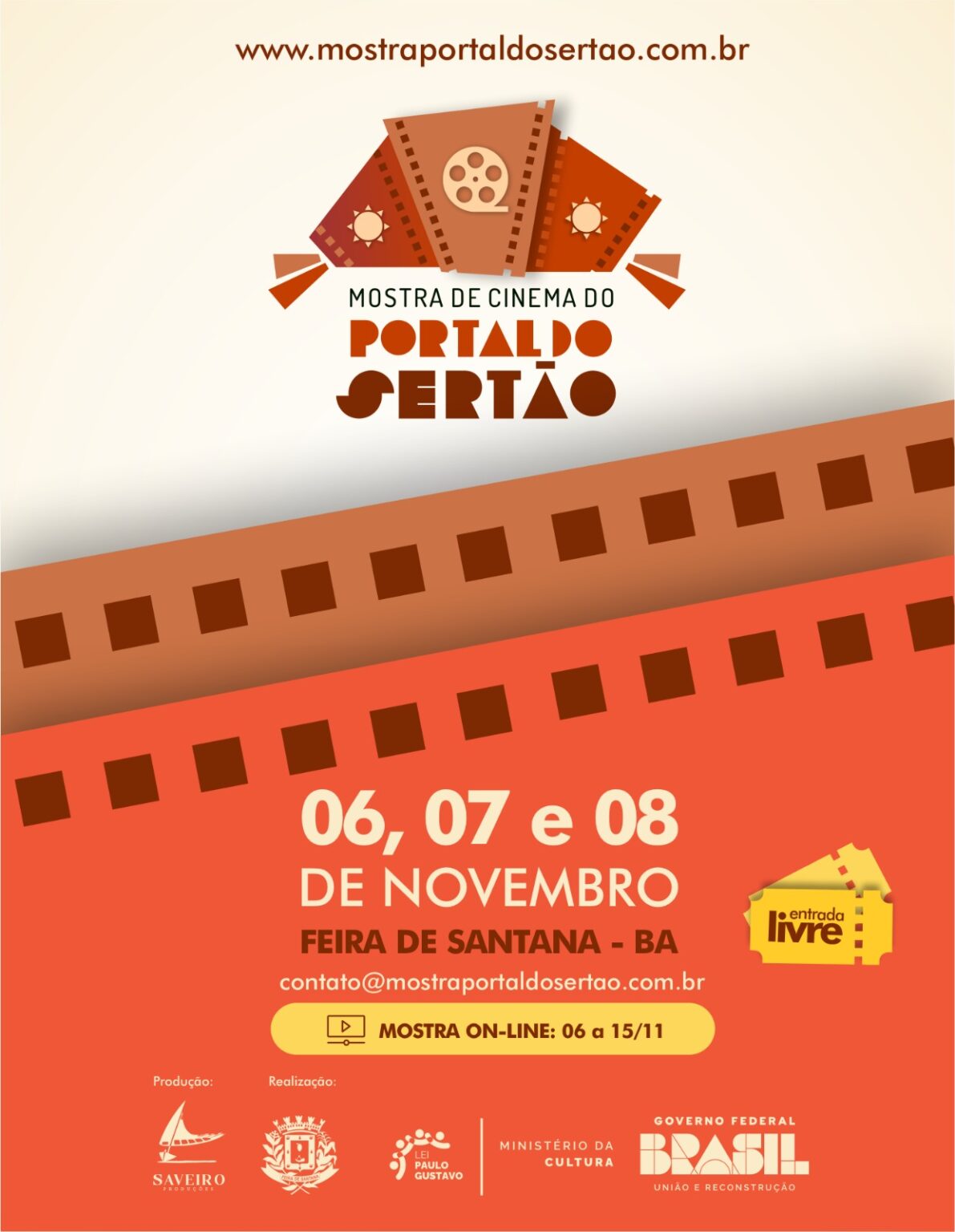 Mostra de Cinema Portal do Sertão divulga programação completa e horários dos filmes