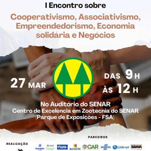 CUFA promove I Encontro sobre Cooperativismo, Associativismo, Empreendedorismo, Economia Solidária e Negócios