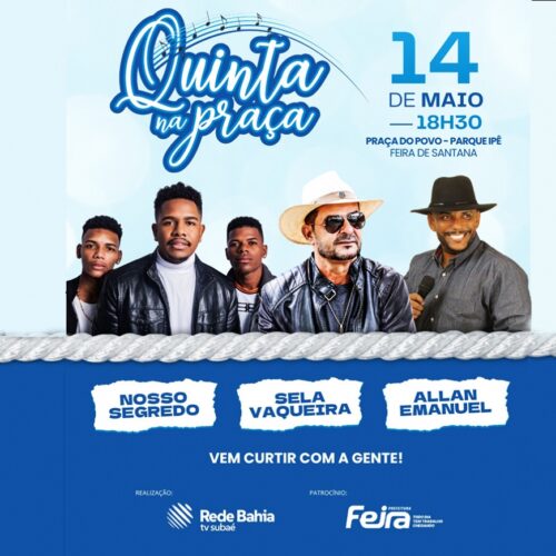 Quinta na Praça marca retorno de tradição cultural em Feira de Santana